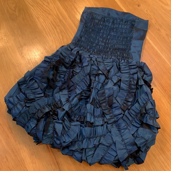 STELLA M’LIA~DarkBLU STRAPLESS TAFFETA PARTY DRESS - Picture 11 of 16